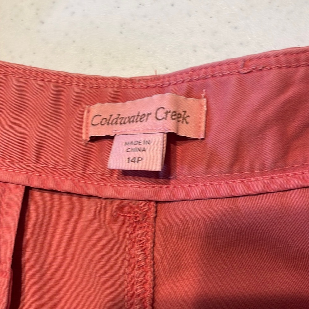 Embroidered twill Coldwater Creek slacks